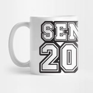 Retro Black tipography Senior 2024 Sport Old Graduation Mug